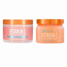 Tree Hut Shea Sugar Scrub And Body Lotion Set! Formulated With Certified Shea Butter, Vitamin C And Alpha Hydroxy Acid! That Leaves Skin Feeling Soft & Smooth! 2 Piece Set