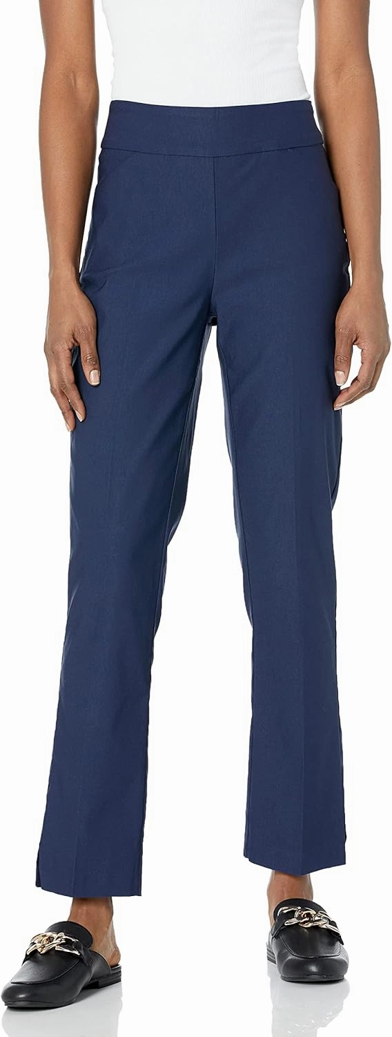 Tribal Women's Performance Stretch Pull on Slimming Ankle Pants