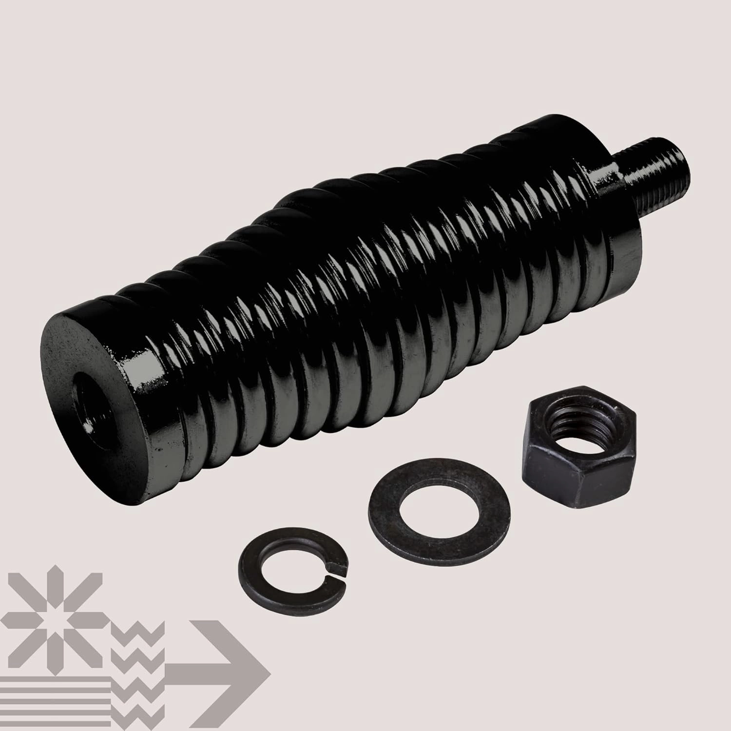 True MODS Heavy-Duty LED Whip Light Flag Spring Mount Mounting Base [Black-Finish] [Quick Release] [1/2" 20 Thread] for Offroad UTV ATV SxS Side-by-Side 4 Wheeler Polaris RZR Razor Can-Am Maverick X3