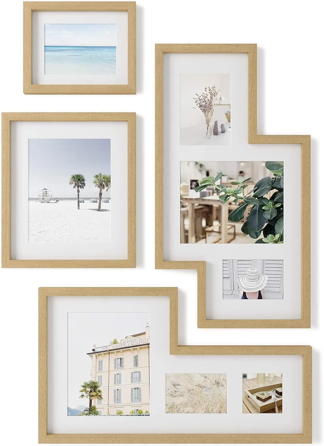Umbra Mingle Gallery Frames, Natural, Set of 4