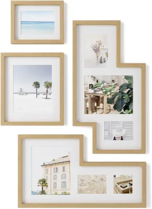 Umbra Mingle Gallery Frames, Natural, Set of 4