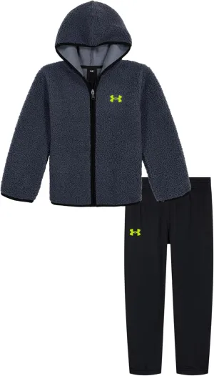 Under Armour boys Long Sleeve Logo Hoodie & Joggers Set