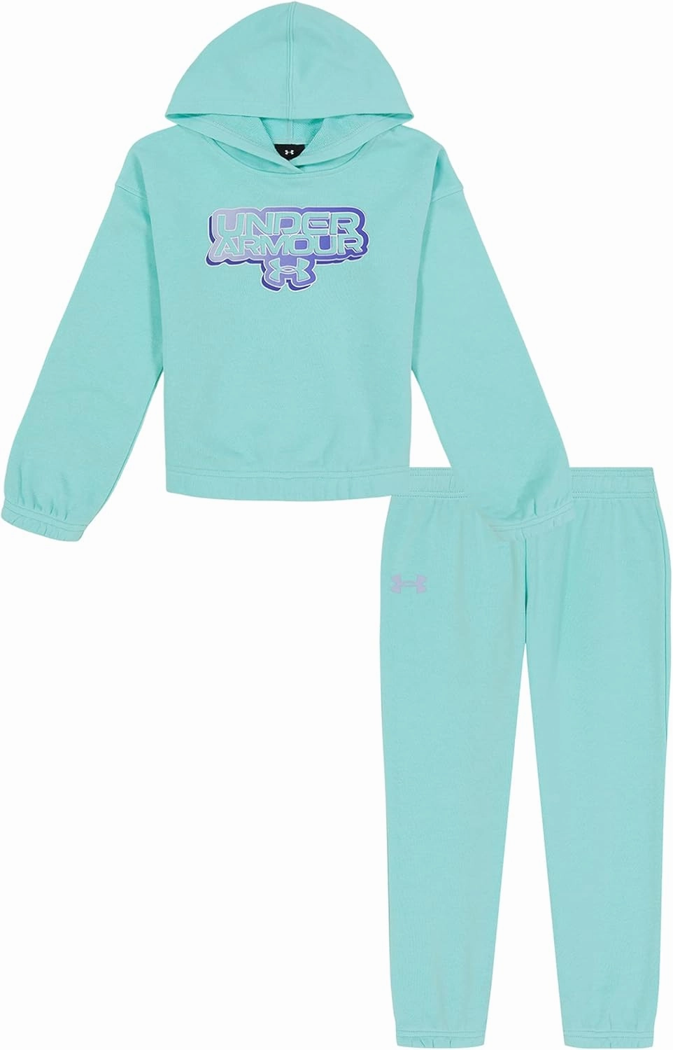 Under Armour boys Long Sleeve Logo Hoodie & Joggers Set