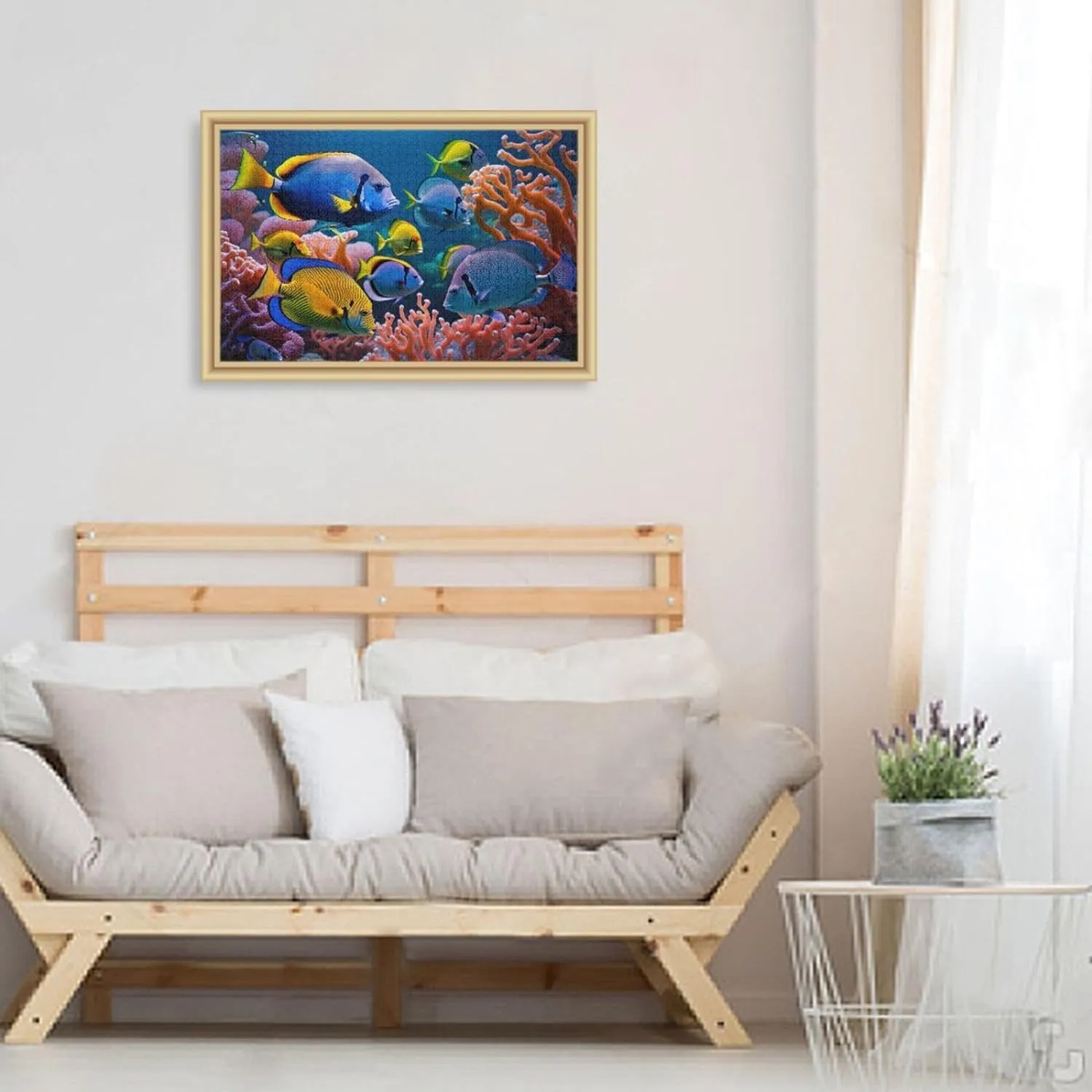 Underwater Fish Jigsaw Puzzles for Kids Adults 1000 Pieces, Fun Educational Games Toy Birthday Gift Art Home Decor Finish Size 29.5 x 20 Inches
