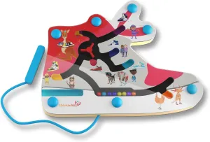 Upbounders® My Clever Kicks™ Magnetic Busy Board for Toddlers | Montessori-Inspired Maze Puzzle for Preschoolers | Color Sorting Travel Game with Wand | Educational STEM Toy for Kids Ages 18 Months 