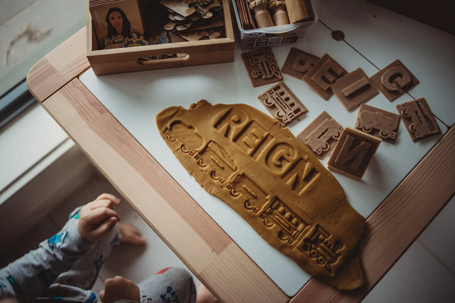 Upper Case Alphabet Letter Eco Stamp Set