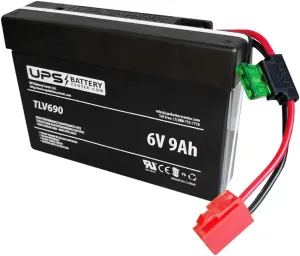 UPSBatteryCenter® 6V Battery Replacement for Kid Trax 6-Volt Classic Ford Bronco KT1505WM Ride-On Toy