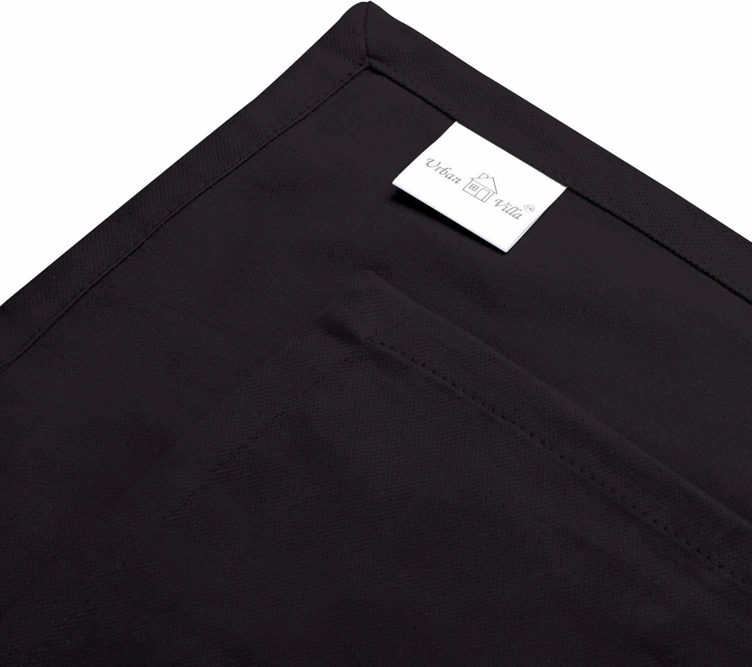 Urban Villa Black Kitchen Towels Set of 6 Premium Quality 100% Cotton Solid Kitchen Towels Ultra Soft Size 20X30 Inches Black Color Kitchen Towel Highly Absorbent Kitchen Towels