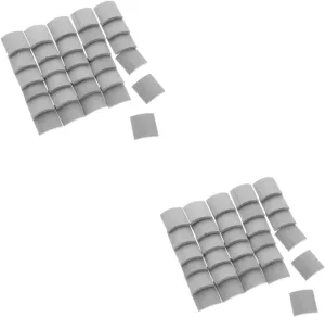 Vaguelly 120 Pcs DIY Miniature Roof Tiles for Doll House 1:16 Scale Simple Elegant Design for Miniature Furniture Decor