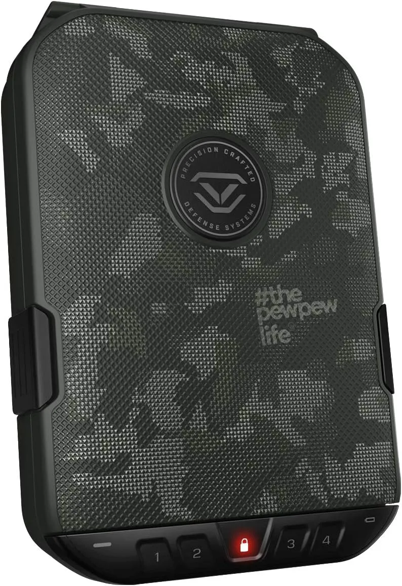 VAULTEK LifePod 2.0 Secure Waterproof Travel Case Rugged Electronic Lock Box Travel Organizer Portable Handgun Case with Backlit Keypad (Colion Noir Edition)