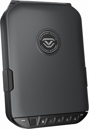 VAULTEK LifePod 20 Weatherproof Lockable Portable Case Secure Rugged Portable Handgun Safe with Biometric Scanner and Backlit Keypad (Titanium Gray) (Biometric)