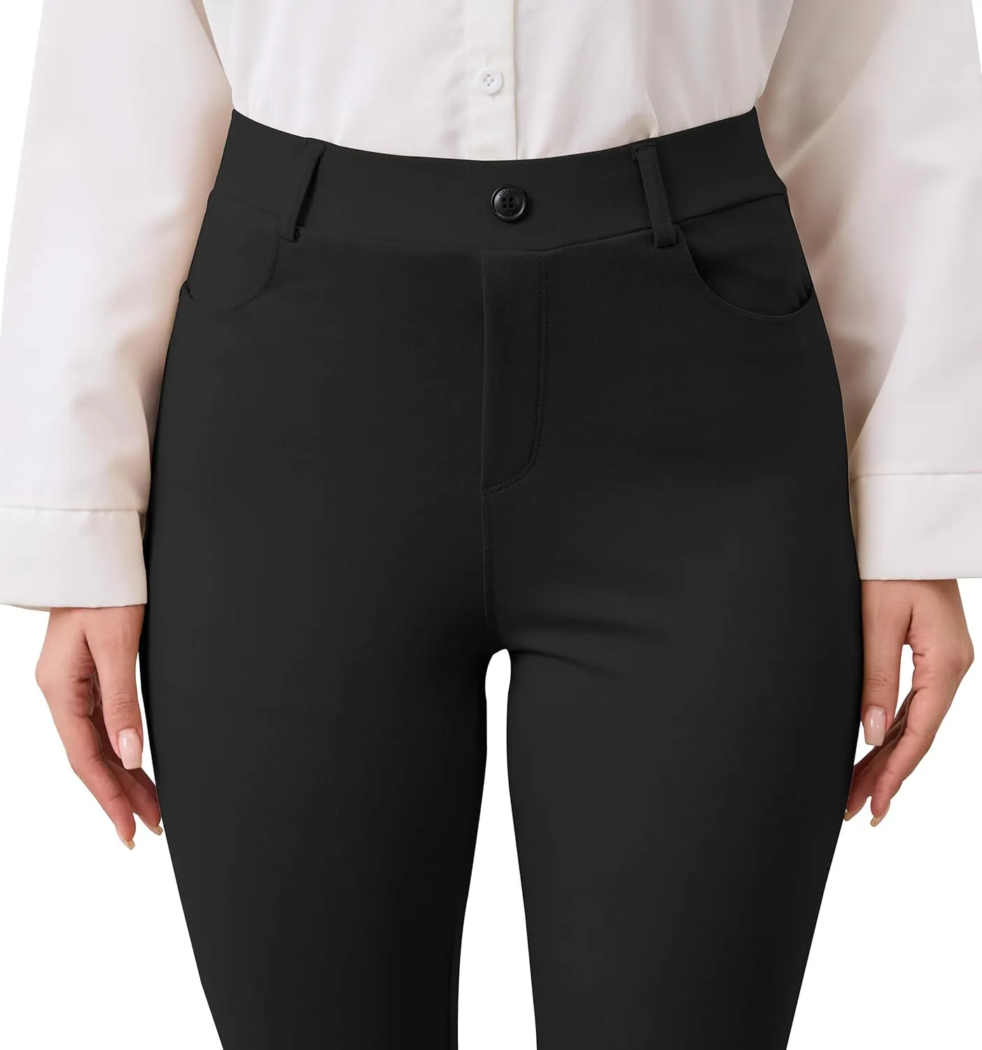 VIMPEP Women’s Classic Yoga Dress Pants High Rise Flare Soft Feeling Pull On Work Yoga Pants for Business Office Work 2102