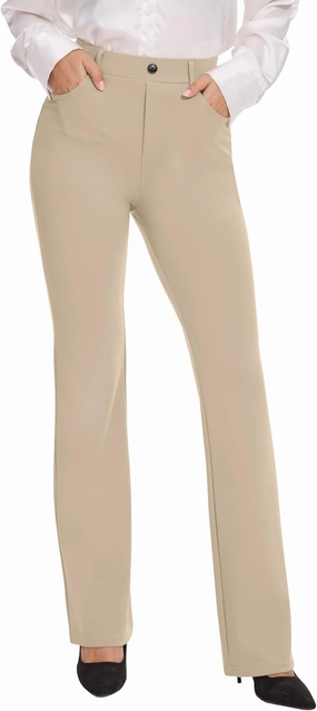 VIMPEP 2024 Fall Women’s Classic Yoga Dress Pants High Rise Straight Soft Feeling Pull On Work Yoga Pants for Casual 2202