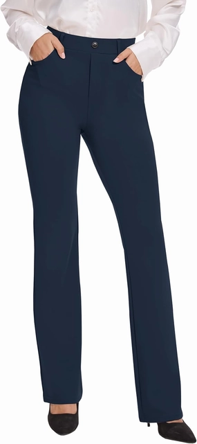 VIMPEP 2024 Fall Women’s Classic Yoga Dress Pants High Rise Straight Soft Feeling Pull On Work Yoga Pants for Casual 2202
