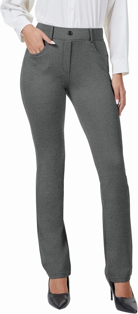 VIMPEP 2024 Fall Women’s Classic Yoga Dress Pants High Rise Straight Soft Feeling Pull On Work Yoga Pants for Casual 2202