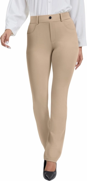 VIMPEP 2024 Fall Women’s Classic Yoga Dress Pants High Rise Straight Soft Feeling Pull On Work Yoga Pants for Casual 2202