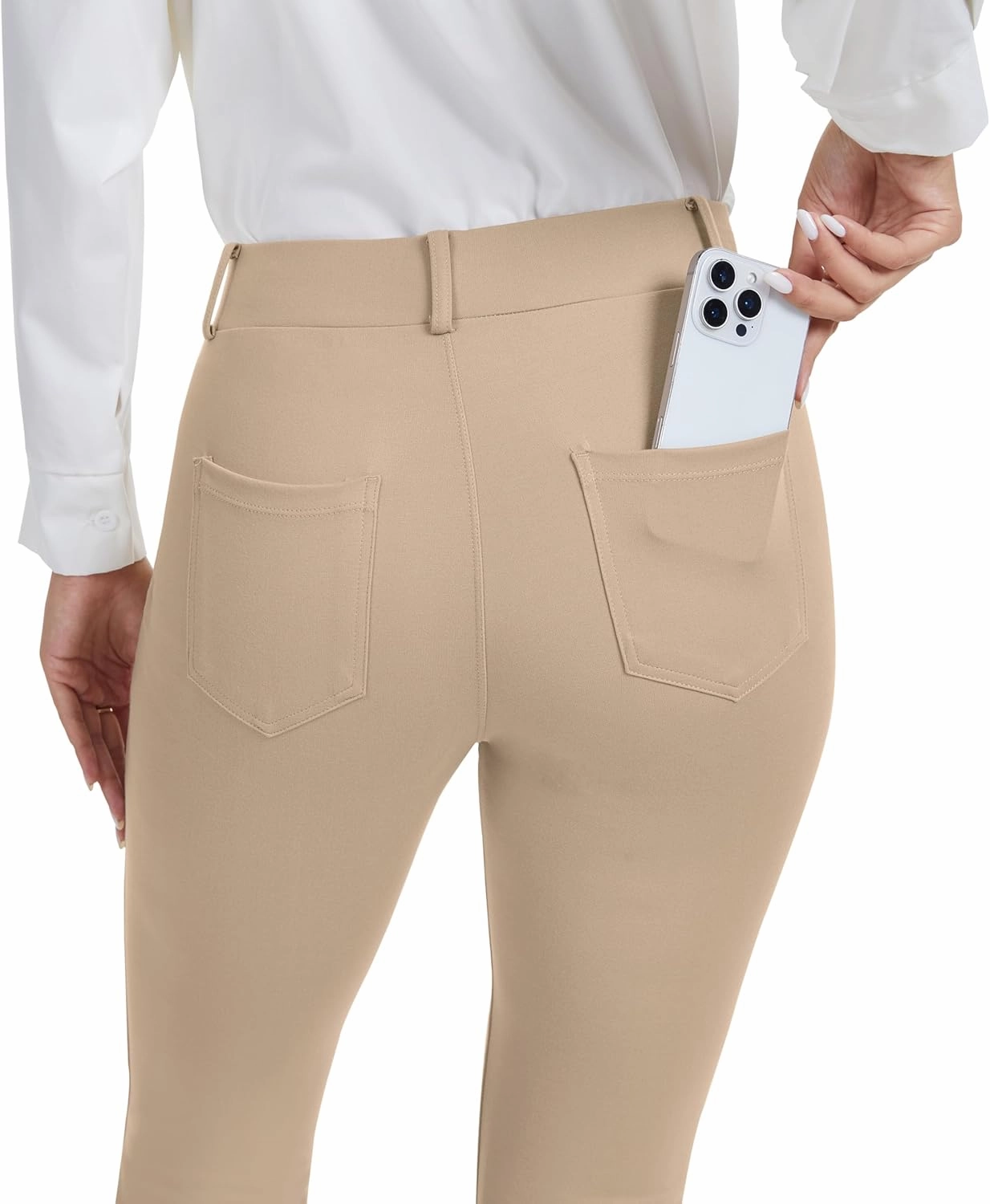 VIMPEP 2024 Fall Women’s Classic Yoga Dress Pants High Rise Straight Soft Feeling Pull On Work Yoga Pants for Casual 2202
