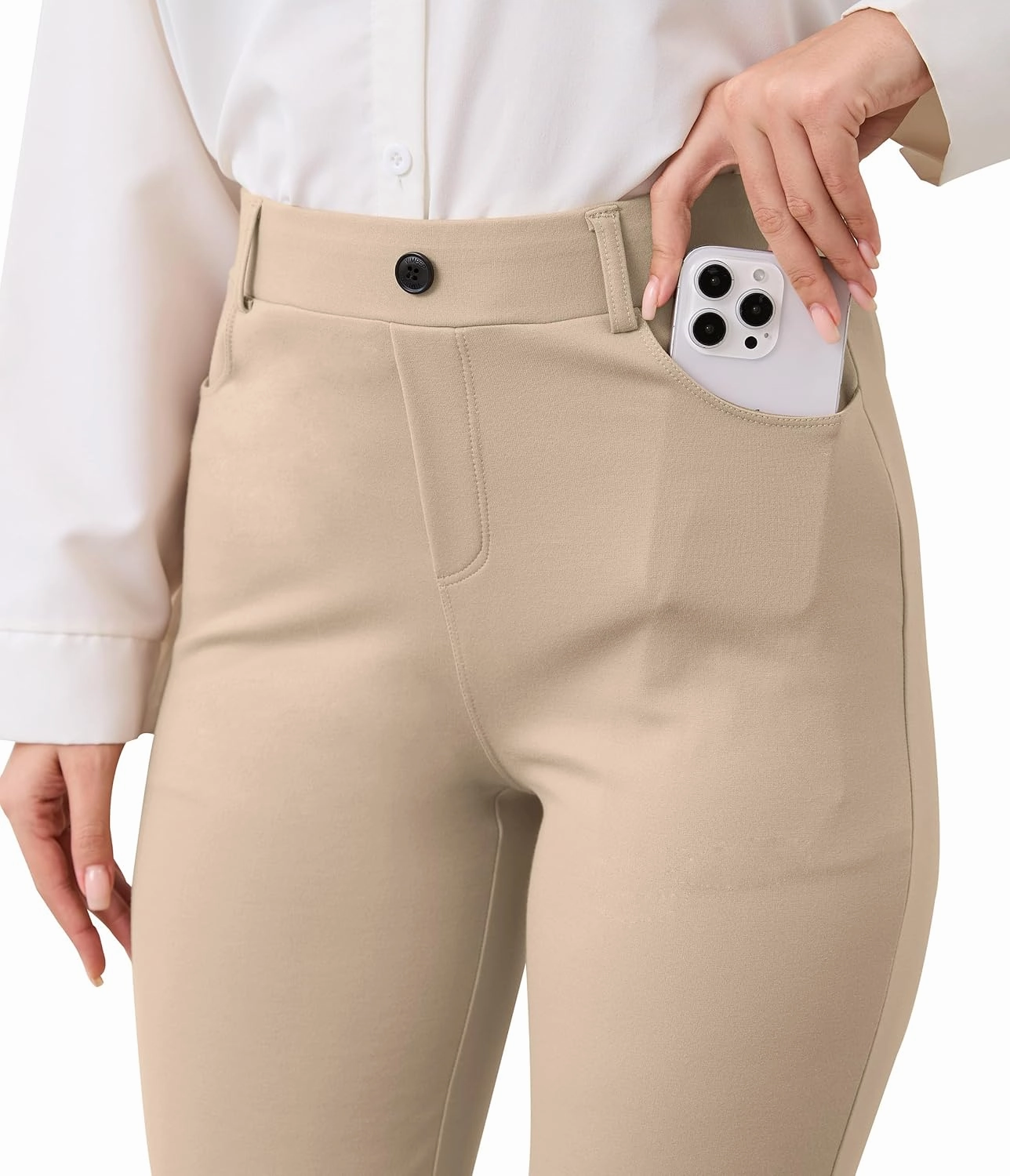 VIMPEP 2024 Fall Women’s Classic Yoga Dress Pants High Rise Straight Soft Feeling Pull On Work Yoga Pants for Casual 2202