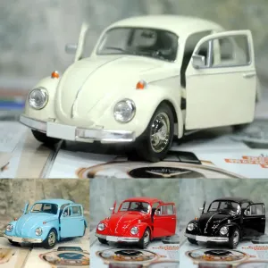 Vintage Beetle Diecast Pull Back Car