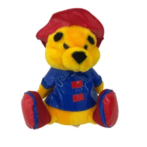 Vintage Classic Toy Co Yellow Teddy in Raincoat Outfit Plush Stuffed Animal
