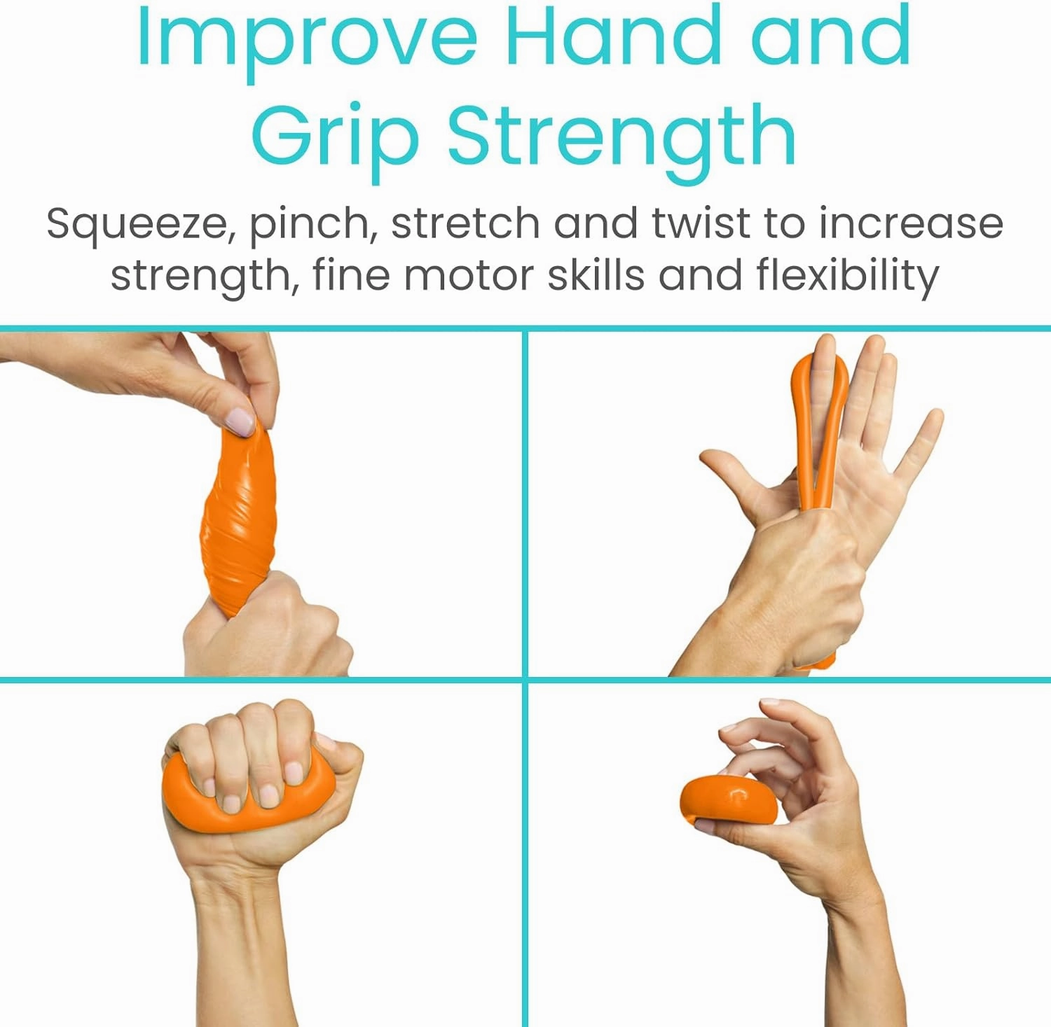 Vive Therapy Putty For Adults, For Hand Therapy (2 Pack) - Occupational Sensory Stress Relief Tools - for Physical Exercise, Finger Pain, Grip Strength, Rehab, Arthritis, Forearms, Fidgeting, Motor Skills