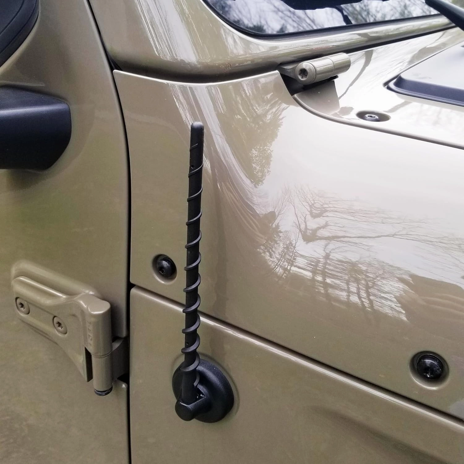 VOFONO 9 inch Antenna for 2007-2025 Jeep Wrangler Gladiator JL JK JT Unlimited Sport Rubicon Sahara Mojave Willys 4xe Wrangler Gladiator Accessories Car Radio Antenna Short Replacement