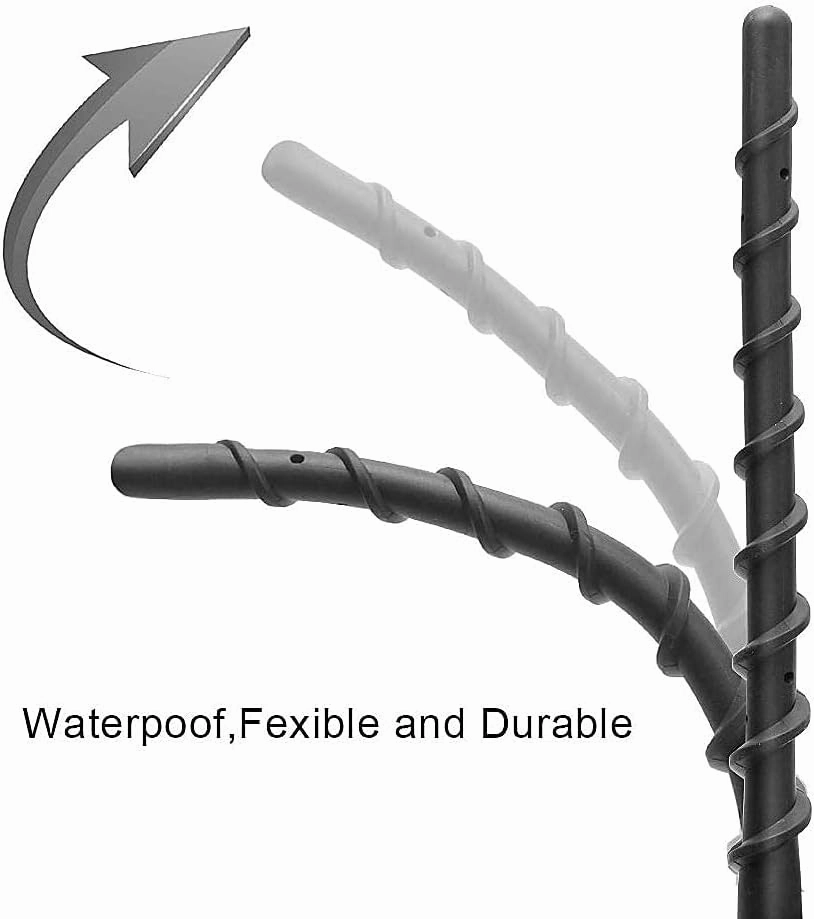 VOFONO 9 inch Antenna for 2007-2025 Jeep Wrangler Gladiator JL JK JT Unlimited Sport Rubicon Sahara Mojave Willys 4xe Wrangler Gladiator Accessories Car Radio Antenna Short Replacement