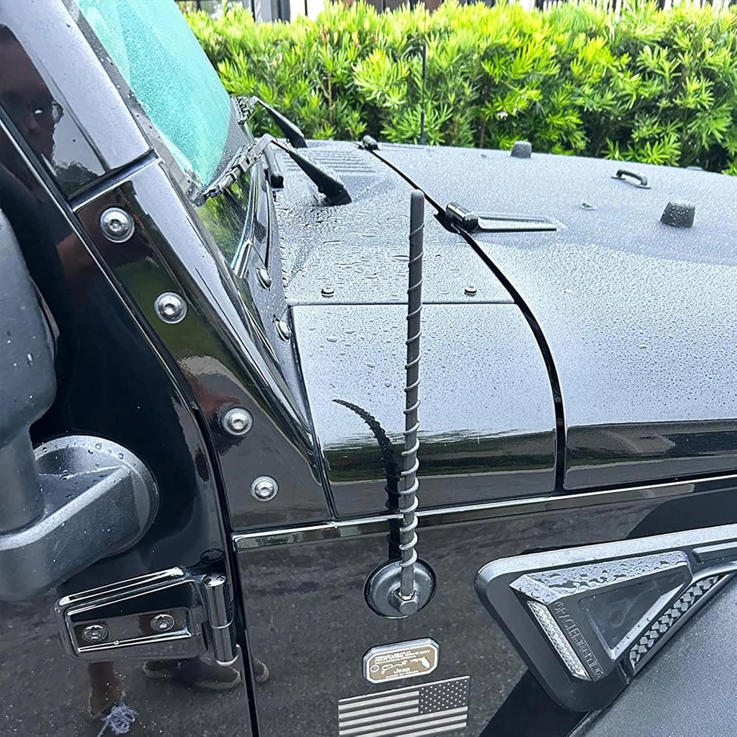 VOFONO 9 inch Antenna for 2007-2025 Jeep Wrangler Gladiator JL JK JT Unlimited Sport Rubicon Sahara Mojave Willys 4xe Wrangler Gladiator Accessories Car Radio Antenna Short Replacement