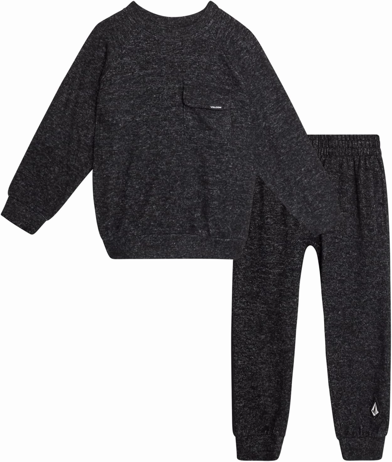Volcom Boys' Sweatsuit Set - 2 Piece Soft Fleece Crewneck Pullover Sweatshirt and Jogger Pants - Cozy Outfits for Boys 12M-7