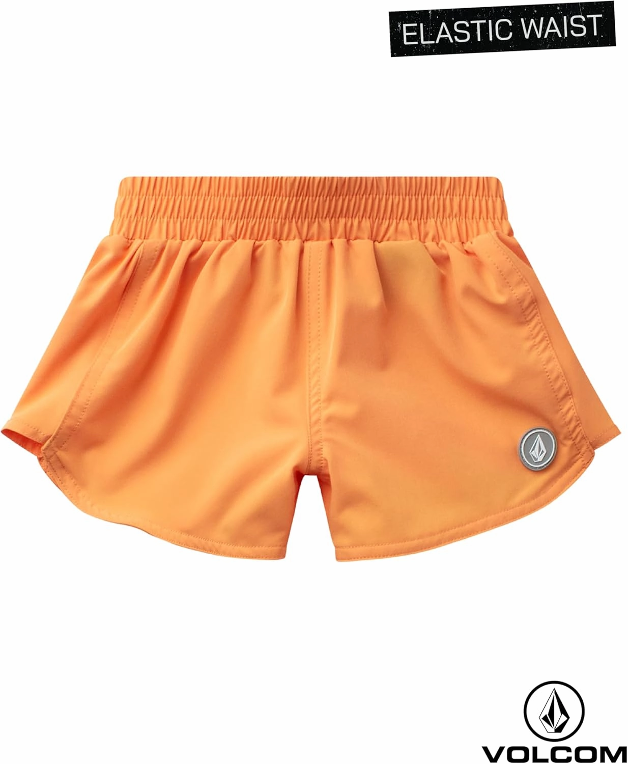 Volcom Girls' Swimsuit Set - UPF50  Quick-Dry Girls One Piece Swimsuits with Matching Swim Shorts for Swimming (Sizes: 2T-16)
