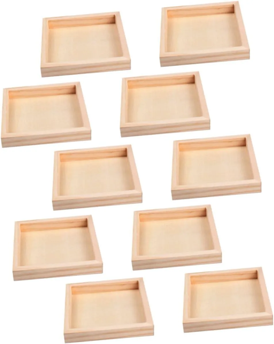 VOSAREA 10Pcs Puzzle Storage Trays Sundries Holder for Organization Lightweight Design for Easy Carrying and Clean Maintenance
