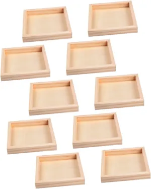 VOSAREA 10Pcs Puzzle Storage Trays Sundries Holder for Organization Lightweight Design for Easy Carrying and Clean Maintenance