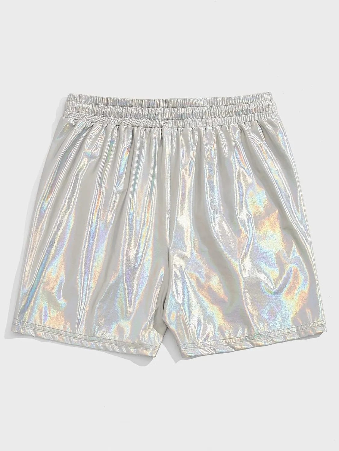 WDIRARA Men's Letter Graphic Print Drawstring Waist Active Track Shorts