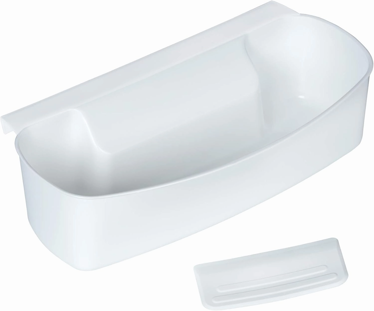 WENKO 7730100 Collecting tray for kitchen waste - including scraper, Polypropylene, 32.4 x 9.2 x 17.3 cm, White