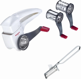 Westmark 117222E7 Drum Grater Trio   Peeler Famos, Stainless Steel, Not specified