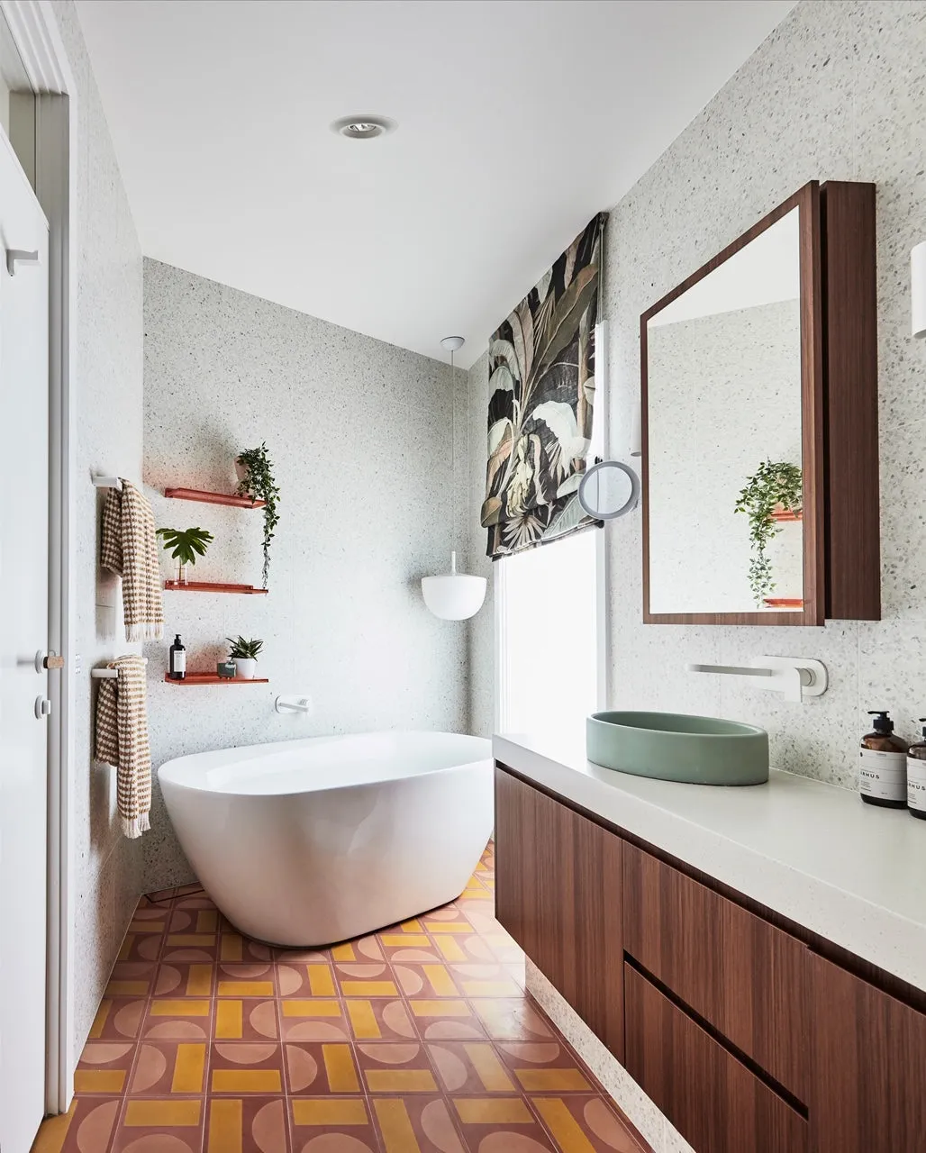 WHITE ITALIAN TERRAZZO TILE