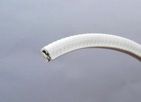 White Edge Trim Small 0.375" U Height x 0.039"-0.093" Grip Range (33 Feet)