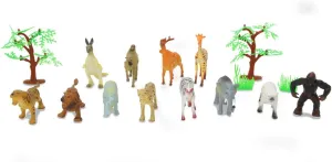 Wild Animals 460478 Animal Play Set 3.5 Inches 16-Piece Ideal Accessory for Any Zoo, Loving Details, Promotes Role Play and Imagination, Height: 30-95 mm