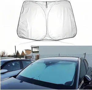 Windscreen Sun Shade for Suzuki Super Vitra Before-2014, Foldable Car Front Windshield Sunshade Sun Protection UV Protection Interior Accessories,Silver