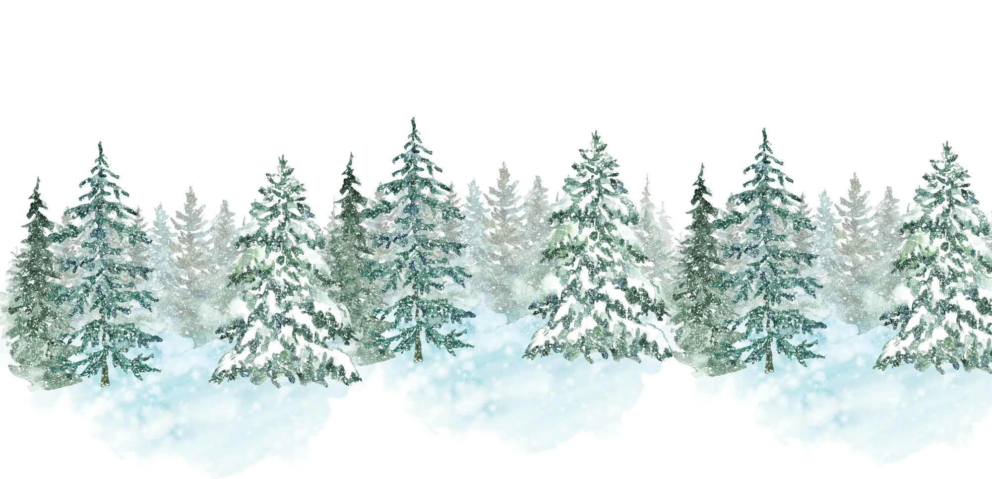 Winter In Pine Forest Mug