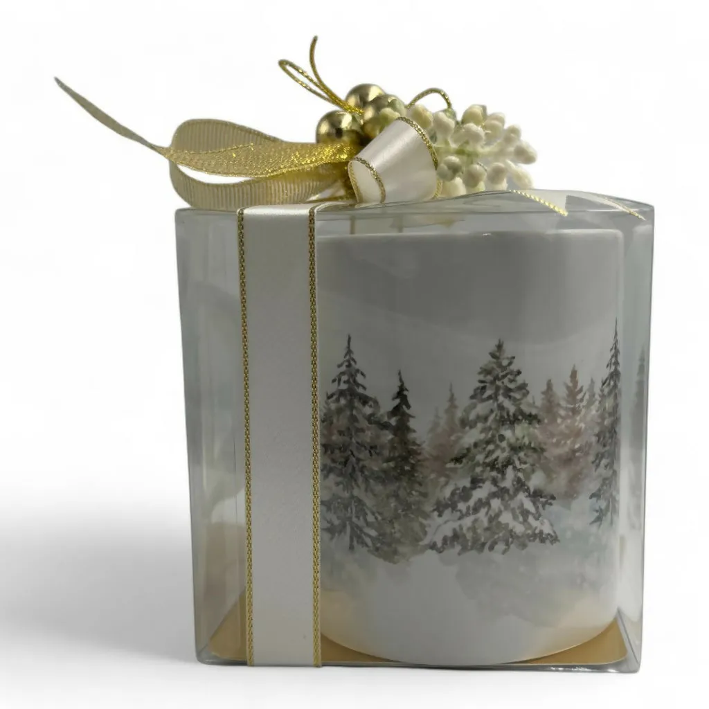 Winter In Pine Forest Mug
