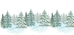 Winter In Pine Forest Mug