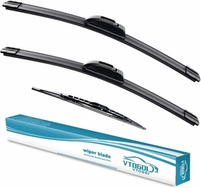 Wiper Blades With Rear Wiper Blades Set For 2008-2016 Chrysler Town & Country Automotive Replacement Windshield Wiper Blades, That Meet OEM Quality Easy DIY Install 26" 20" 16" (Set of 3)