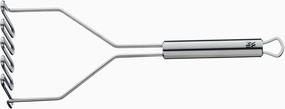 WMF Potato Masher 29 cm Profi Plus Cromargan Stainless Steel Partly Matt Dishwasher Safe, Red, 29 x 10 x 5.9 cm