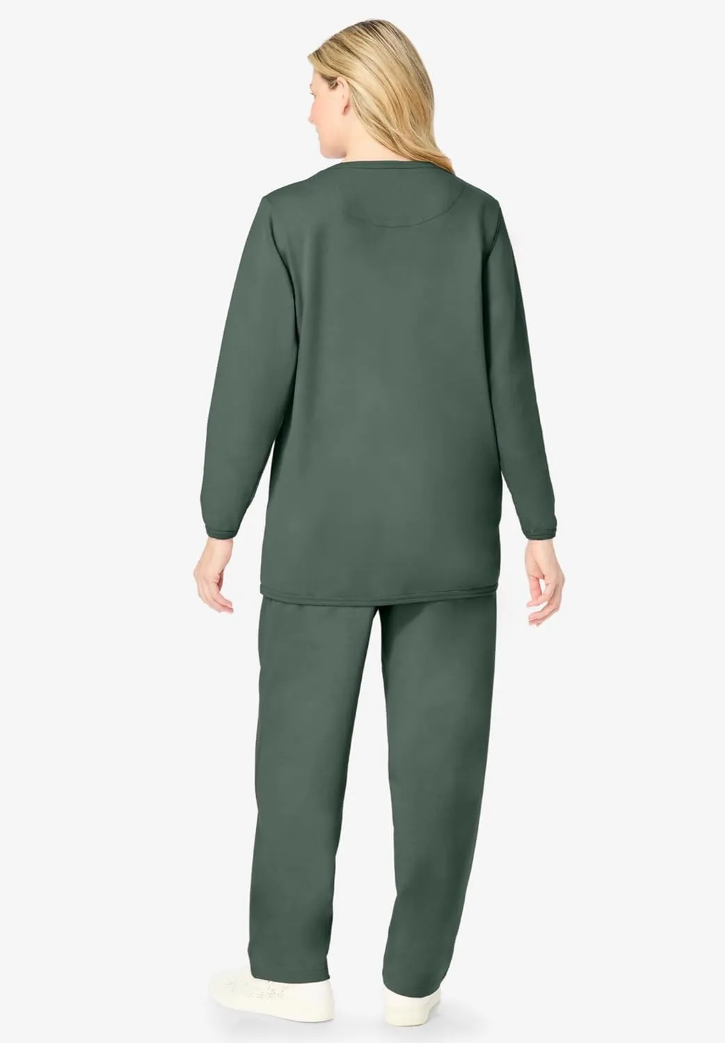Woman Within Plus Size Fleece Sweatshirt Set