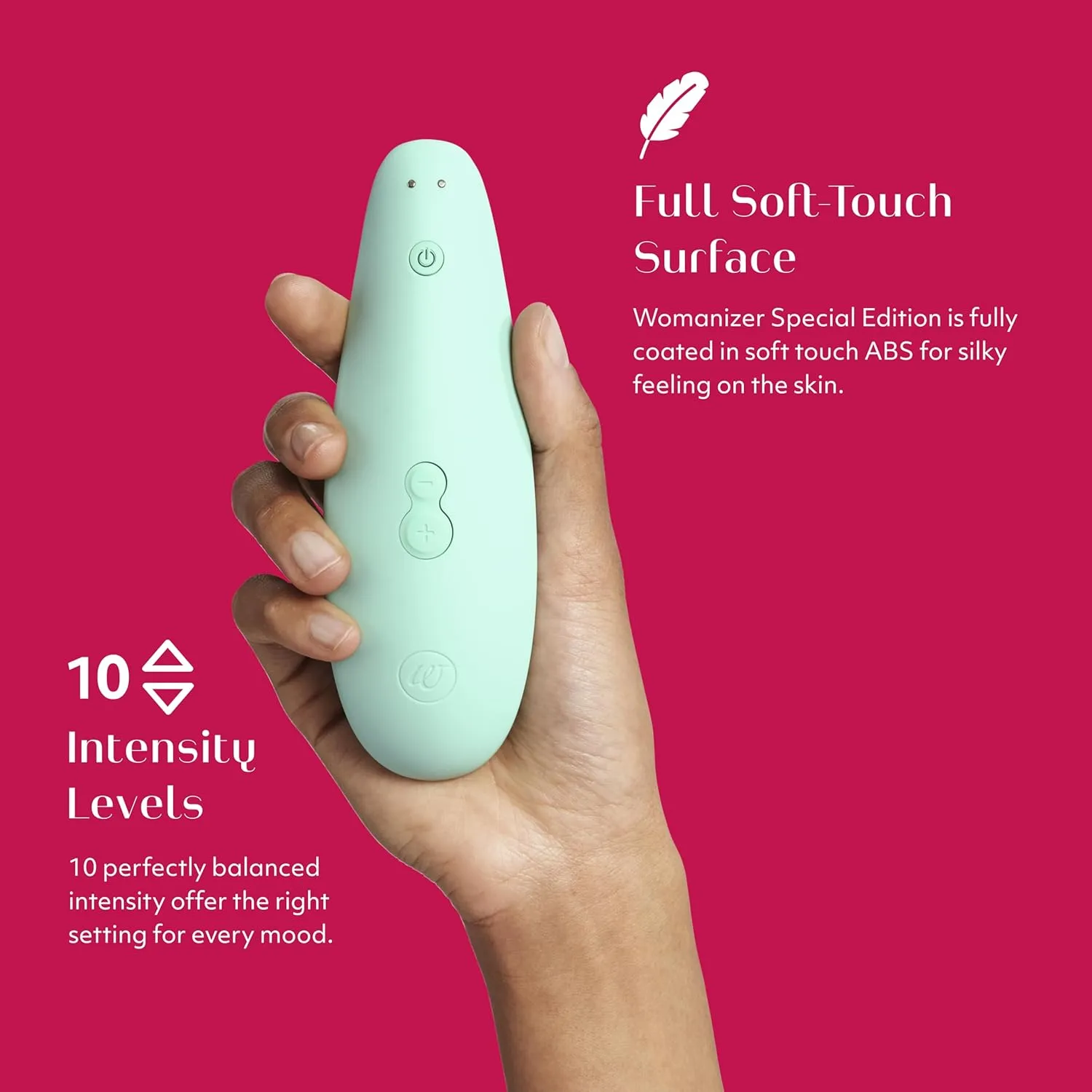 Womanizer Special Edition Clitoris Vibrator for Women | Clit Sucker Adult Toys | Vibrating Sex Toy | Clitoral Stimulator for Woman | 12 Suction Speeds | Waterproof & Rechargeable Stimulation | Mint