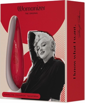 Womanizer x Marilyn Monroe Special Edition Clitoris Vibrator for Women | Clit Sucker Adult Toys | Vibrating Sex Toy | Clitoral Stimulator with 12 Suction Speeds | Waterproof & Rechargeable | Red