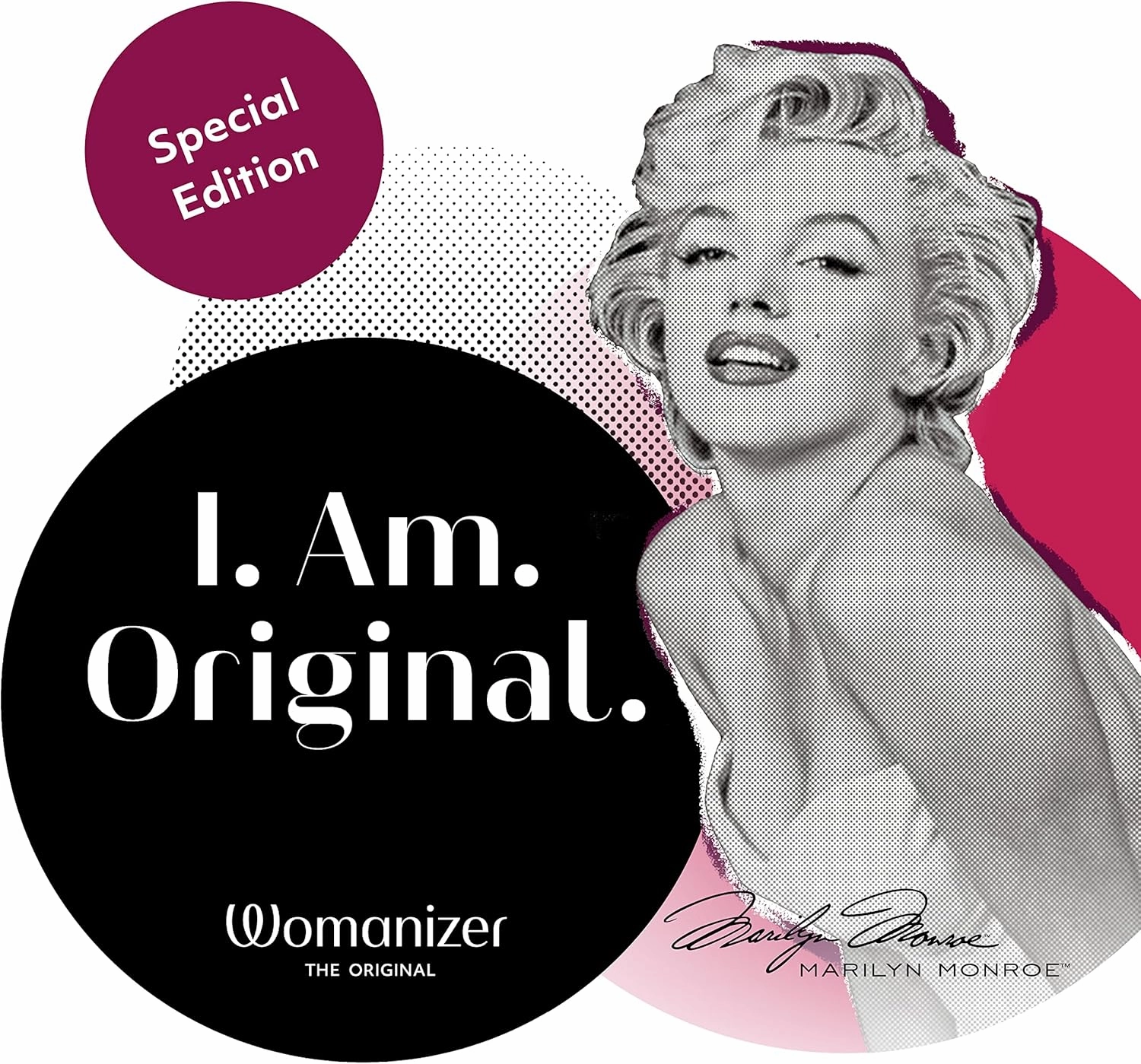 Womanizer x Marilyn Monroe Special Edition Clitoris Vibrator for Women | Clit Sucker Adult Toys | Vibrating Sex Toy | Clitoral Stimulator with 12 Suction Speeds | Waterproof & Rechargeable | Red