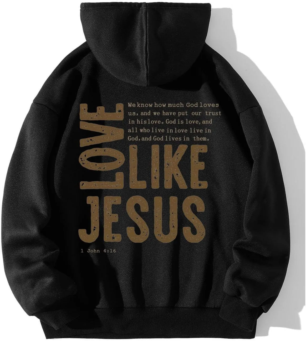 Women Christian Graphic Hoodies Love Like Jesus God Faith Shirts Bible Faith Quote Gifts Shirt Christian Sweatshirt