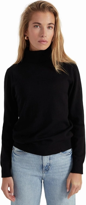 Women's 100% Cashmere Turtleneck Sweater, Classic Fit, Premium Knit Jumper for Autumn, Winter and Spring